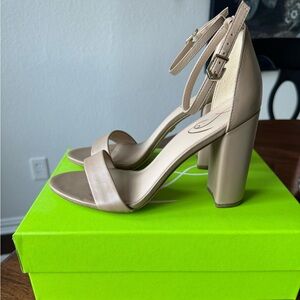 Sam Edelman Yaro Leather Heel - Beige, size 9
